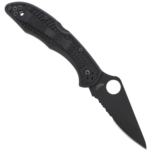 Spyderco - Delica® 4 FRN Black / Black Blade Knife - C11PSBBK