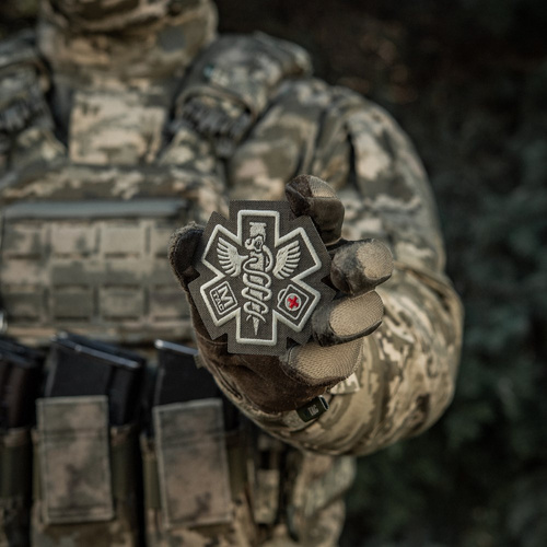 M-Tac - Embroidered Paramedic Medical Patch - Ranger Green - 51432023