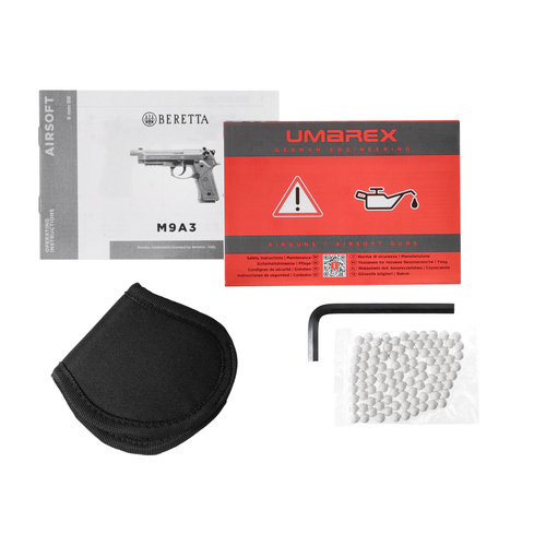 Umarex - ASG Replica Beretta M9 A3 with Holster - FDE - 6 mm - 2.6357 + 3.1595