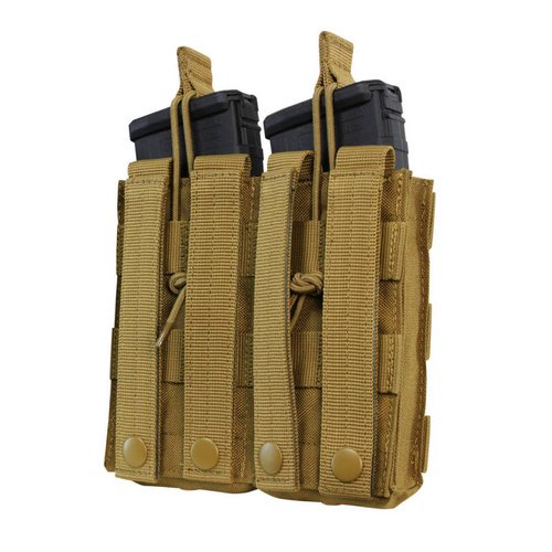 Condor - Open Top Double M4/M16 Mag Pouch - Black - MA19-002