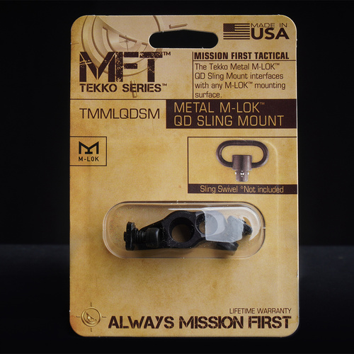 MFT - Tekko Metal MLOK Quick Detach Sling Mount - Black - TMMLQDSM