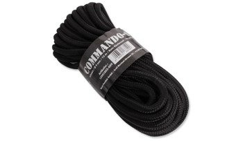 Mil-Tec - Rope Commando 15 m - 9 mm - up to 740 kg - Black - 15941002-009
