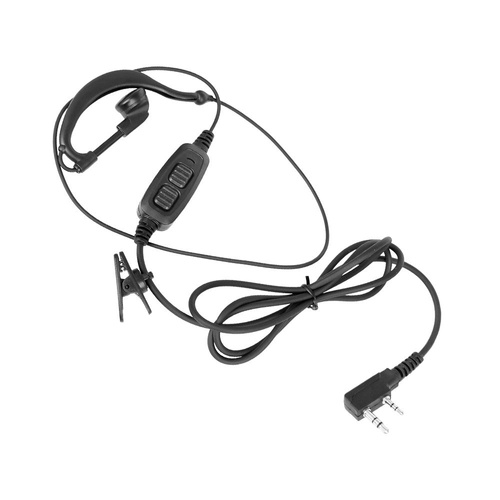 BaoFeng - Earpiece Headset with Mic & Double PTT - Kenwood Plug