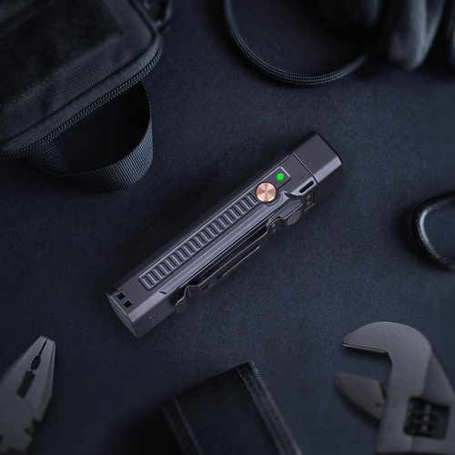 Fenix - Rechargeable LED Flashlight WT16R - Workshop - 300 lumens - Black - 039-479