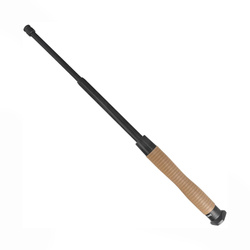 ESP - Hardened Ergonomic Easy Lock Telescopic Baton - 18" - Black/Khaki - ExBTTO-18HE-KH