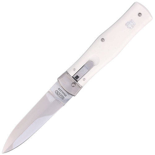 Mikov - Spring Knife Predator - ABS - AISI 420 - White - 241-NH-1/KP WHITE