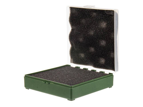 Megaline - Transport Box - 11x11x3.5 cm - Green-transparent - 607/0002GT