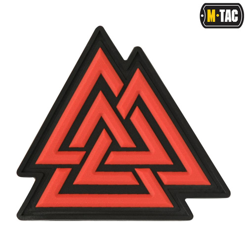 M-Tac - 3D PVC Patch Valknut - Red / Black - 51163233