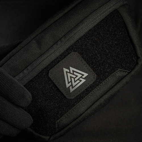 M-Tac - Laser cut Valknut square patch - Black / Grey - 51162211
