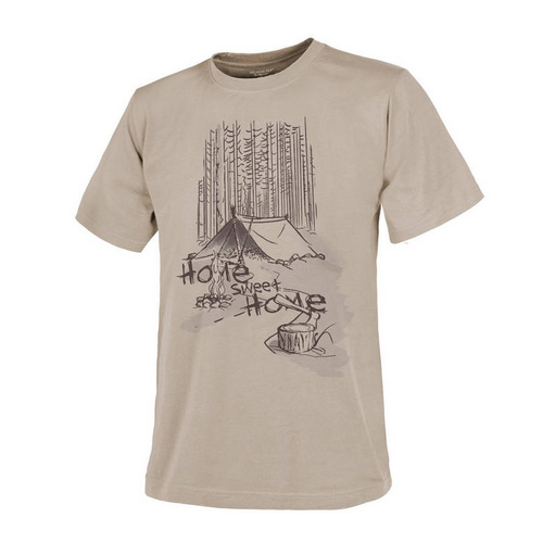 Helikon - T-Shirt Home Sweet Home - Cotton - Khaki - TS-HSH-CO-13