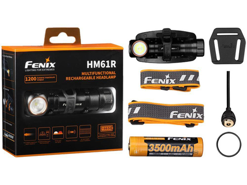 Fenix - Rechargeable LED Headlamp HM61R- 1200 lm - 3500 mAh - HM61R
