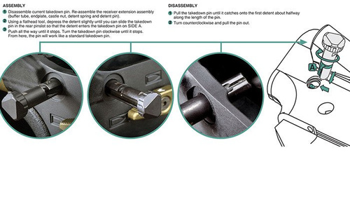 Strike Industries - Shift Pins for AR-15 - Black - SI-AR15-SHIFT-BK