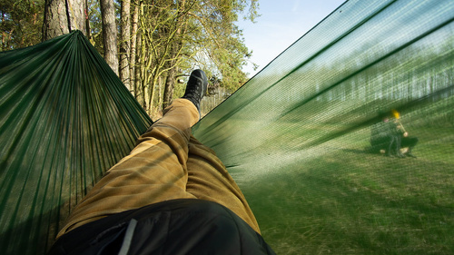 Lesovik - Lightweight Hiking Hammock SUL with SNEKA UL Suspension - Forest Green