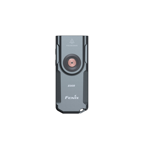 Fenix - Keychain Flashlight E06R - 700 lm - UV/Laser - USB-C - Magnet - Grey - E06R.12111
