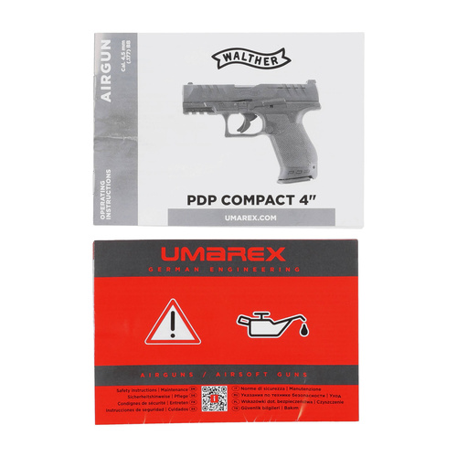 Umarex - Air Gun Walther PDP Compact 4" 4.5 mm CO2 - BB - Black - 5.8433