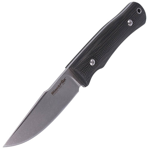 FOX - Tactical Knife Explorator Linen Micarta - 440C - Black - BF-749