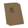 Rite in the Rain - Stapled Waterproof Notebook - 3-pack - 4.625x7" - Tan - 980T-LITE