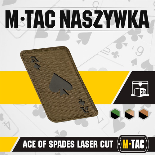 M-Tac - Patch Ace of Spades - Cordura 500D - Ranger Green / Black - 51109232