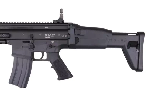 WE - ASG Replica MK16 MOD 0 Open Bolt - Black - WET-02-001802