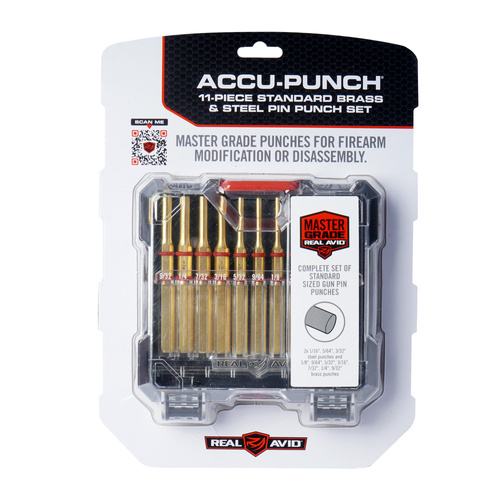 Real Avid - Accu-Punch Set - 11 Pieces - Steel/Brass - AVAPK-B