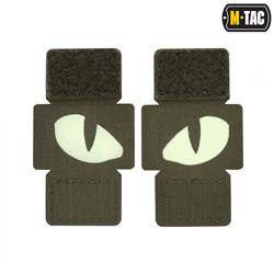 M-Tac - Tiger Eyes Laser Cut Patches - Pair - Ranger Green - 51140023
