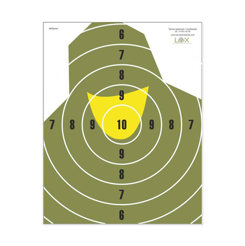 Shooting target NT 23P Mini Soldier Bust - 195 x 250 mm - 10 pcs - T07012MINI 