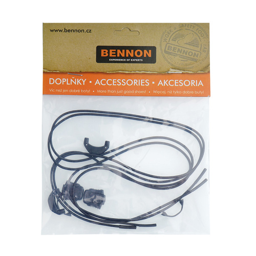 Bennon - BNN Lacer Set XTR Interlocking Elastic Laces - Black - D91001