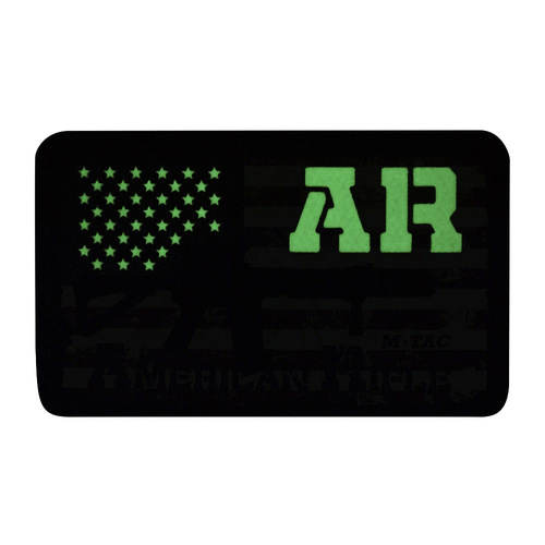 M-Tac - AR-15 Patch - Fabric - Fluorescent - Black/GID - 51353299