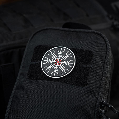 M-Tac - Egeshelm 3D PVC Patch - Black / Red / White - 51221233