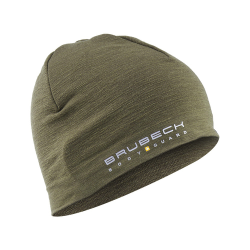 Brubeck - Ranger Wool Beanie Cap - Two-layer - Khaki - HM10180