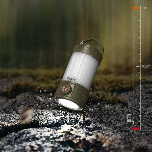 Fenix - Camping Flashlight CL26R Pro LED - 650 Lumens - 21700 - White marble - CL26R Pro white marb