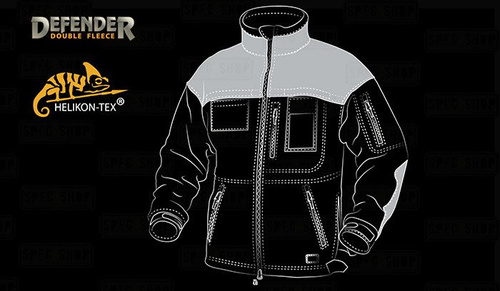 Helikon - Defender Duty Fleece Jacket - Black - BL-DEH-HF-01