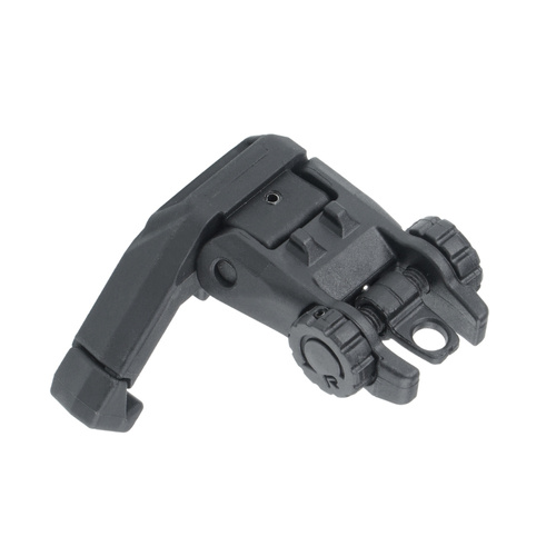 IMI Defense - Polymer Rear Flip Up Sight 45 Degrees Offset - Black - IMI-Z7245-BLK