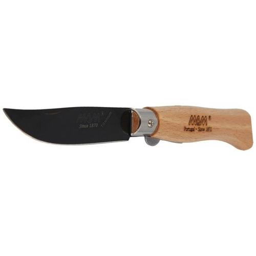 MAM - Folding knife Black Titanium, Beech Wood 83 mm - 2085