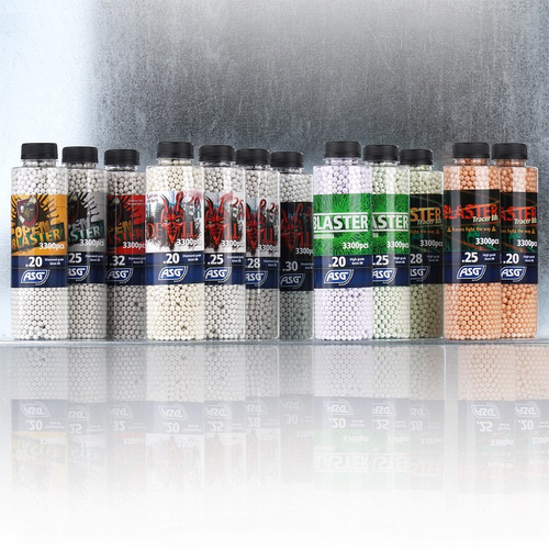 Blaster - Airsoft BB - 0,23 g - 3300 pcs - White - 19403