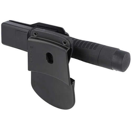ESP - Hardened Baton Telescopic Ergonomic 18'' Friction with Holster - Friction Lock - Black - ExB-18HE-BK BH-24