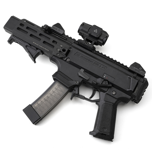Strike Industries - Overmolded Enhanced Pistol Grip for CZ Scorpion - Black - SI-CEVO-OMEPG-BK