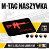 M-Tac - AR-15 223/5.56 Laser Cut Patch - Black/Red - 51111233