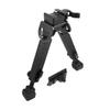 UTG - Rubber Armored Full Metal Bipod with Picatinny Mount QD - 6.0"- 8.5" - Black - TL-BP20Q-A