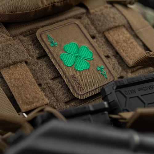 M-Tac - Lucky Card Patch - Cordura 500D - Clover - Coyote - 51391005