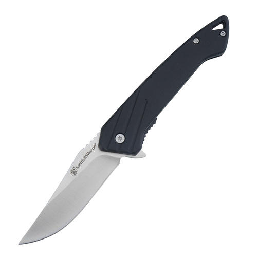 Smith & Wesson - Black Ops Recurve Folder - 7Cr - Black - 1209516