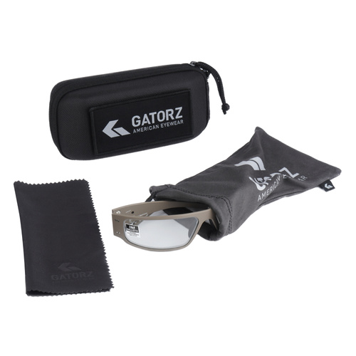 Gatorz - Ballistic Photochromic Glasses Magnum - ANSI Z87+ - Tinted - Tan - GZ-01-305