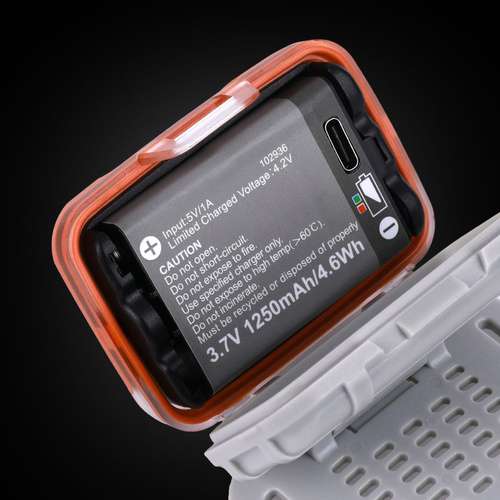 Mactronic - Headlamp VAYA - 480 lm - Dual Source System - Gray - AHL0092