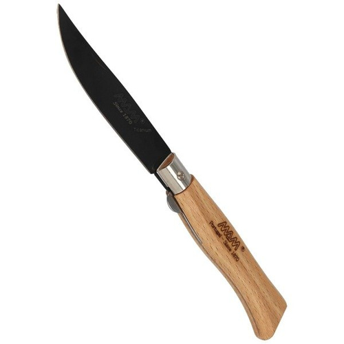 MAM - Folding knife Black Titanium, Beech Wood 83 mm - 2085