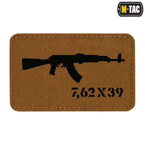 M-Tac - AKM 7.62x39 Laser Cut Patch - Coyote/Black - 51110502