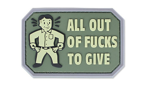 4TAC - PVC Patch - All out of F**ks