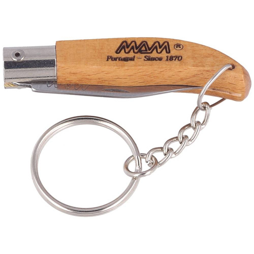 MAM - Folding Keyring Knife Iberica Mini - 45 mm - Light Beech Wood - 2000-LW