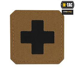 M-Tac - Medic Cross Laser Cut Patch - Cordura 500D - Black / Coyote - 51122502