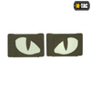 M-Tac - Tiger Eyes Laser Cut Patches - Pair - Ranger Green - 51140023