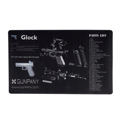 Gunpany - Cleaning Mat Glock Gun - Black - SCBM-02
